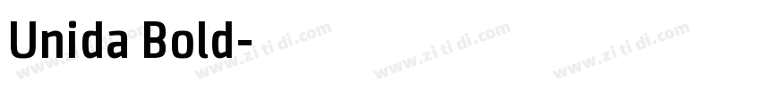 Unida Bold字体转换
